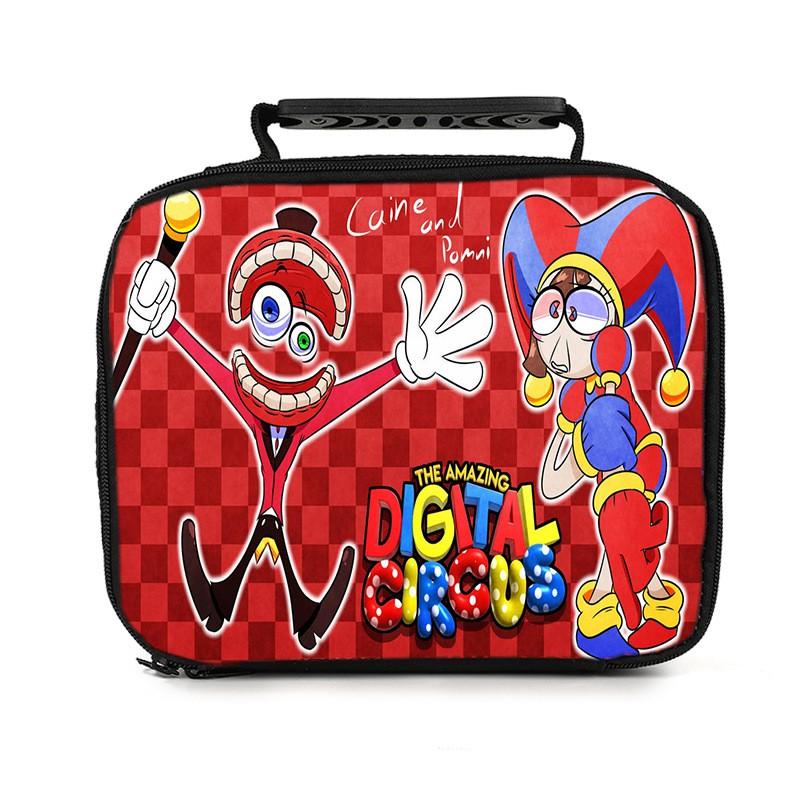 Insulated Lunch Tote Bag Kids Adults - Cute Cartoon Print Portable Handheld Cooler With Ice Pack