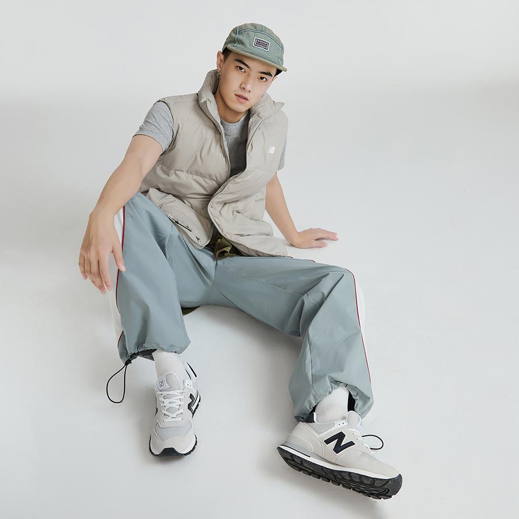 New Balance Nb 574 Ткань Кожа спилка Удобные Легкие Амортизирующие Дышащие Спортивные Прочные Низкие Повседневные Кроссовки ML574DMG-D
