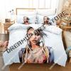 3D Печать FKA twigs Певица Постельное белье Комплект Двуспальный Queen King Полный Размер Пододеяльник Наволочка Постель Мальчики Девочки Взрослый Домашний Текстиль