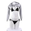 SENMHS Сексуальный Косплей Бикини Длинные Рукава Топы Эротическое Эротическое Белье Эротическое Косплей Эротическое Нижнее Белье Экстремальный Костюм Мини Бюстгальтер Микро Бикини Костюм Внутренний