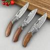 Damascus Kitchen Knives Professional Folding Boning Knife Wood Handle Chef Slicing Knife Stainless Steel Butcher Cooking Knife