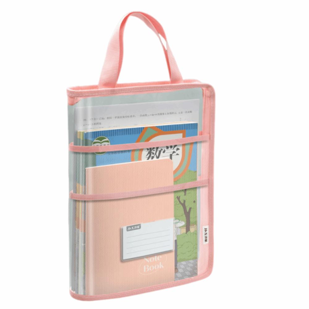 Visible Kids Document Bag A3 Large Zipper Mesh Bags Durable Stationery Organizer  Exam Papers