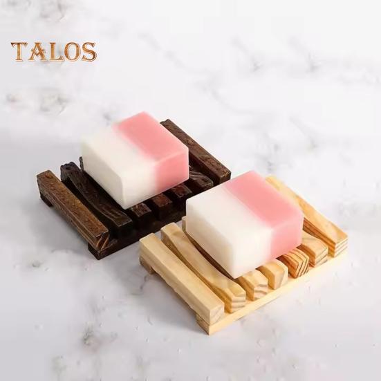 Держатель для мыльницы Высокая прочность Нелегко деформируется Легко чистить Бамбуковый поднос Декоративный деревянный держатель для слива мыла