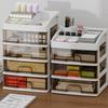 Multi Functional Desktop Drawer Storage Box Plastic Student Desk Dormitory Stationery Storage Box Cosmetics Storage Rack