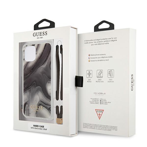 Etui do iPhone 12 mini Guess Marble Collection Szare