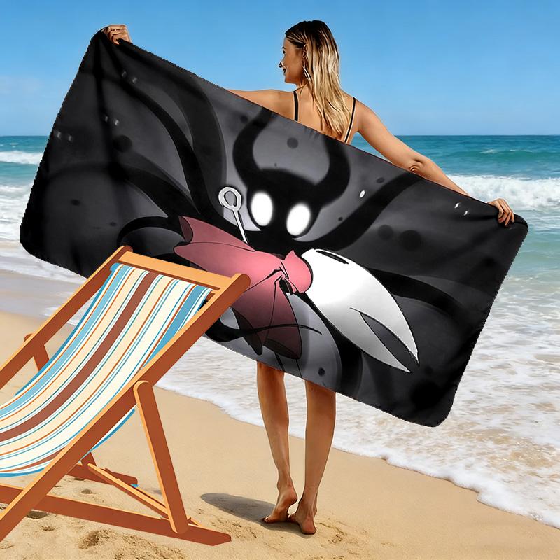 Silksong Print Beach Towel, Large Soft Quick Dry Towel for Beach Camping Swimming