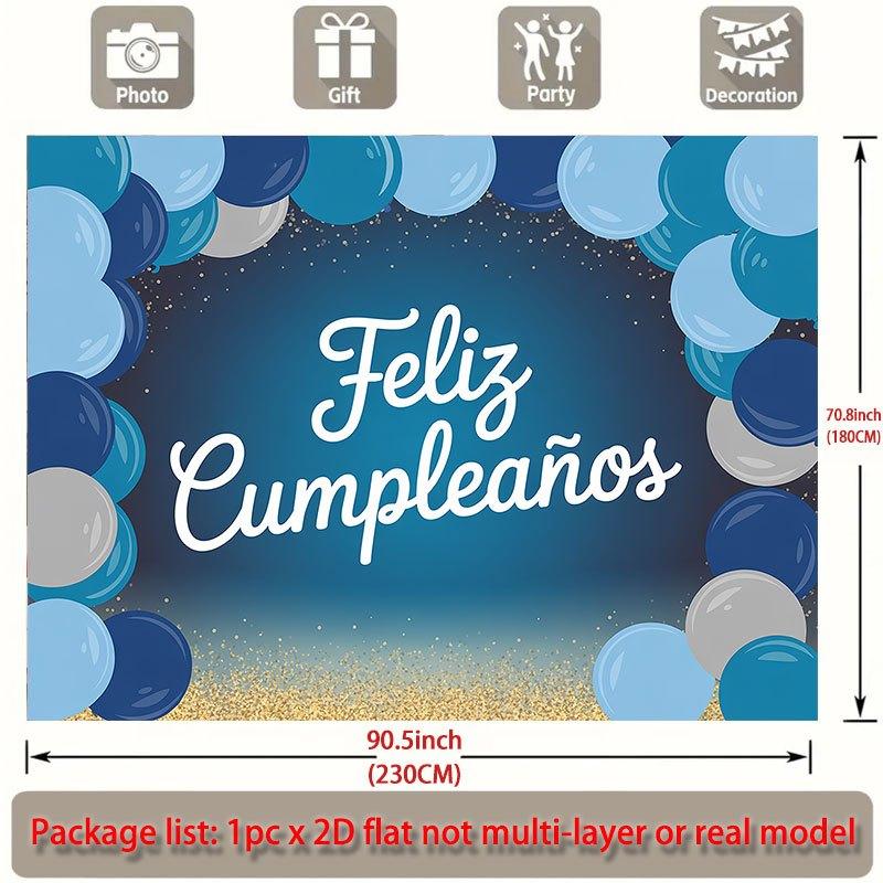 Party Backdrop Flat Feliz Cumpleaos Events Wedding Coming Ceremony Four Season Event Backdrop Decoration Front Door Decor Planners