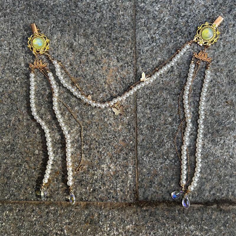 Танец на лбу Подвеска для бровей Головной убор Древний стиль Покрывает лицо Шторы Цепочка на лоб Капля воды Украшение для волос Цепочка на голову Ожерелье