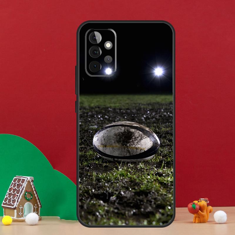Чехол для Samsung Galaxy A55 A52 A32 A12 A33 A06 A16 A26 A36 A56 A15 A53 A13 A34 A54 A14 A17 с американским футболом (студенческий спорт)