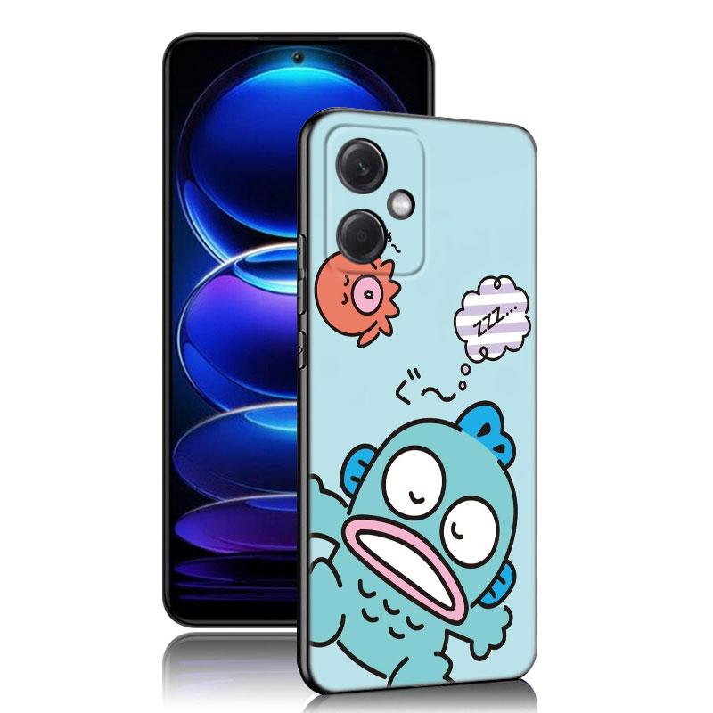 Cartoon Hangyodon Black Silicone Phone Case For Xiaomi Redmi Note 10 11 11S 12 13 4G 8 9 11T Pro 5G Plus 8T 9S 10S 12S