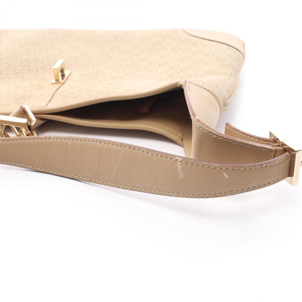 Used GUCCI Kandinsky G logo embossed Shoulder Bag 001 4057 Suede leather Beige Used Women