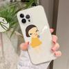 Арт Мультяшный Эстетичный Чехол Yoshitomo Nara Для iPhone 15 13 14 Pro Max XS XR 12 11 Pro 13 Mini 6 7 8 Plus Мягкая Прозрачная Задняя Крышка