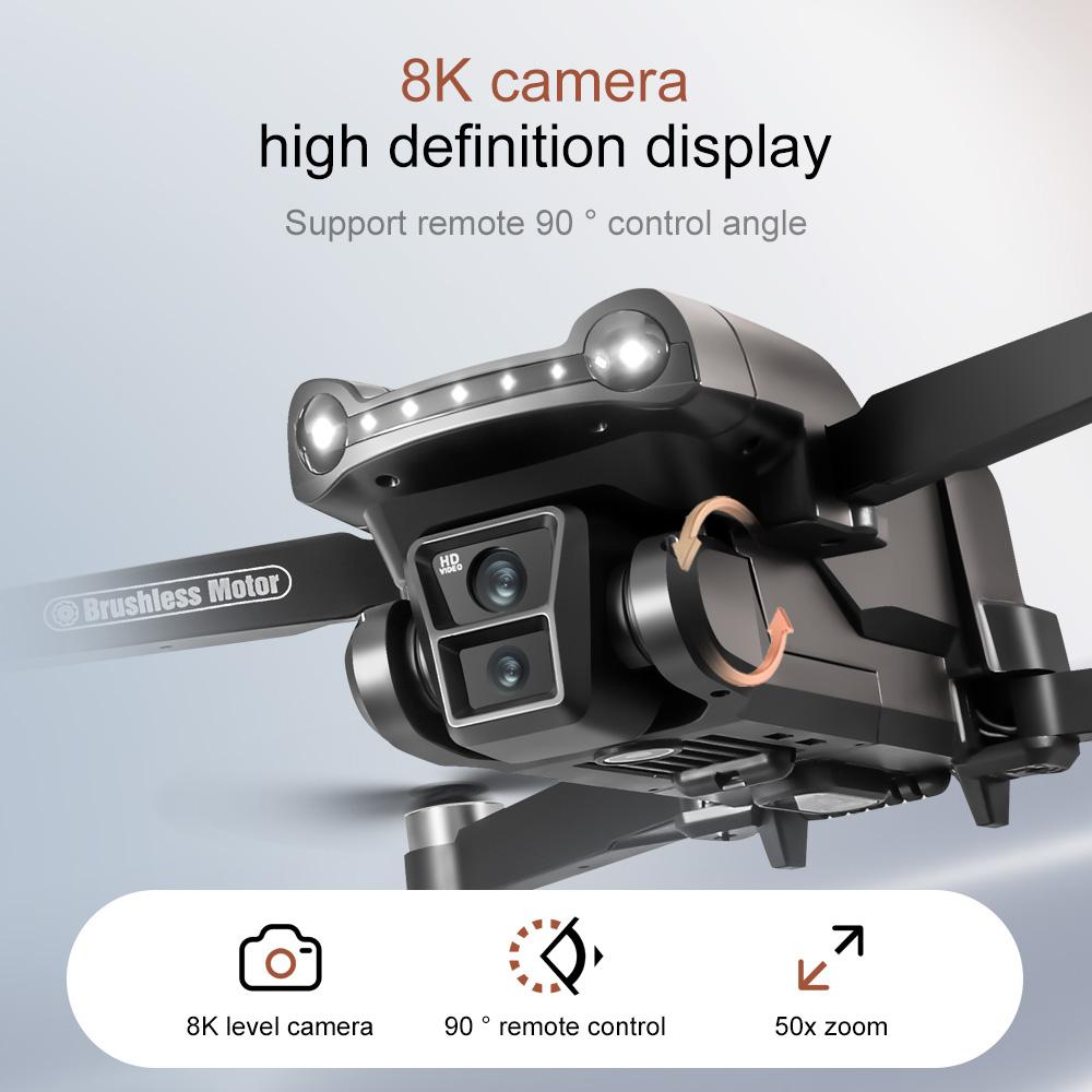 Дрон V198MAX GPS 8K HD Аэрофотосъемка Двойная камера Бесколлекторный Квадрокоптер 5G WIFI 360° Лазерное Интеллектуальное Предотвращение Препятствий Воздушная Оптическая Игрушка