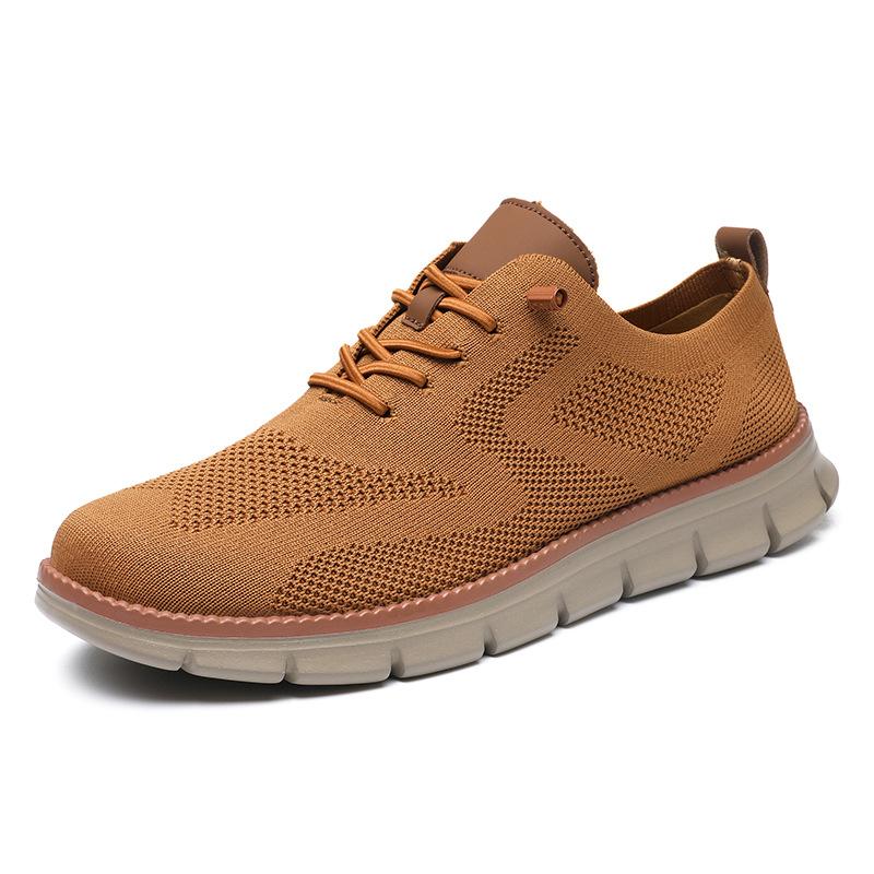 Men's Shoes Summer Breathable New Fly-woven Mesh Breathable Casual Shoes Soft-soled Sports Shoes Wind Men