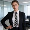 Корейский стиль Ручная вышивка бисером Длинный галстук Декорация стразами Галстук для рубашки Элегантный галстук с жемчугом Женский
