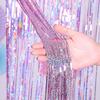 Laser Rain Tinsel Foil Curtain Birthday Party Decoration Tassel Wall,