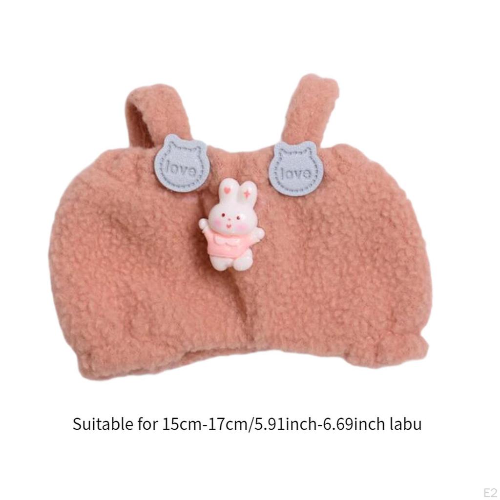 Fashion Dolls Suspender Pants, Handmade Clothing Accessory for 15-17cm Halloween Gifts