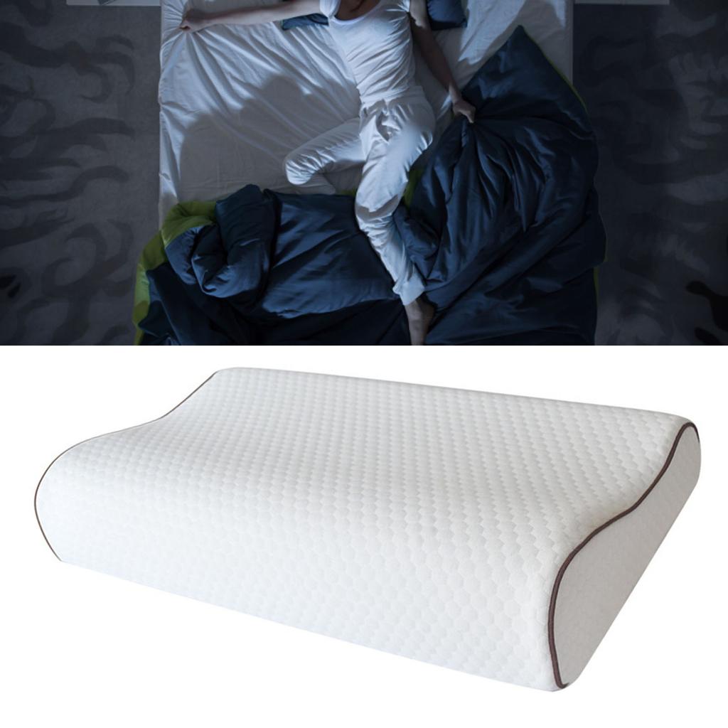 Подушка с эффектом памяти, медленный отскок, шейный позвонок, хлопковая подушка с эффектом памяти, волна, белая клетка, кофейная