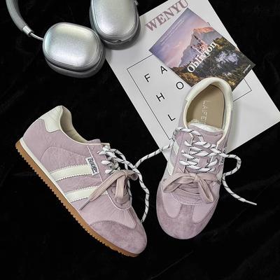 2025 повседневная спортивная обувь на доске Форрест Гамп на плоской подошве из коровьей кожи ретро универсальная немецкая тренировочная обувь женская дофаминовая белая обувь женская