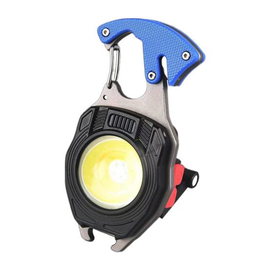 Светодиодный брелок для работы, аккумуляторный мини-фонарик, высокие люмены, супер яркая многофункциональная портативная лампа с отвертками, открывалкой для бутылок