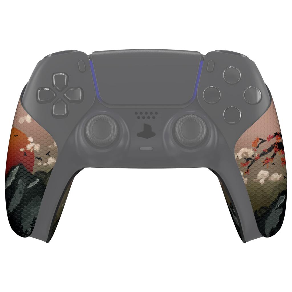 eXtremeRate PlayVital Grip for PS5 Professional Textured Soft Rubber Pad Handle Grip Sticker for PS5 Controller and Non-Slip Sweat-Absorbent