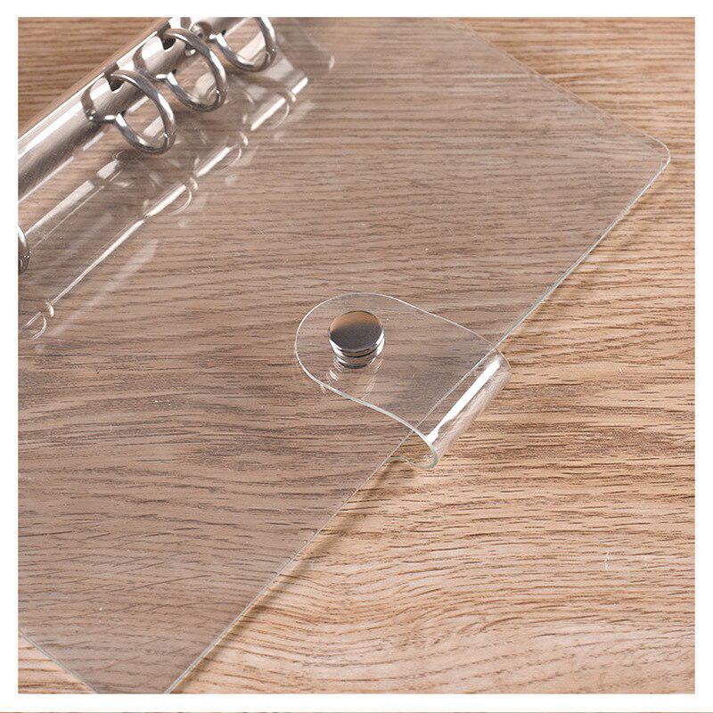 1 шт. Прозрачный цветной пластиковый зажим папка для файлов A5 / A6 / A7 тетрадь с отрывными листами папка для бумаг планировщик повестки дня школьные канцелярские