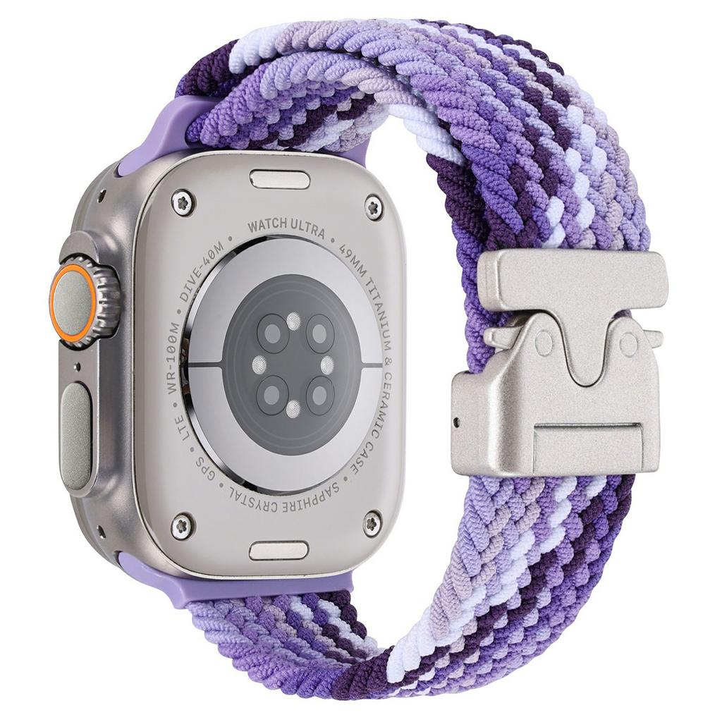 Wrist Strap for Apple Watch Series 10 9 8 7 SE 6 5 4 3 2 1 42mm 41mm 40mm 38mm Parachute Buckle Nylon Braided Watch Band