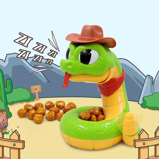 Электрическая игрушка-гремучая змея для взаимодействия родителей и детей. Игра-змея Rattle Robber. Хитрая игра-змея.