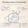 Creative Chainsaw Shaped Glass Whiskey Decanter 100th Anniversary Liquor Bottle for Home Bar Display Gift