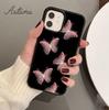 Cute Butterfly Flowers Phone Case for iPhone 11 12 13 14 Pro Max mini X XR XS SE 2020 5 6S 7 8 Plus Samsung Galaxy S21 S22 Cover