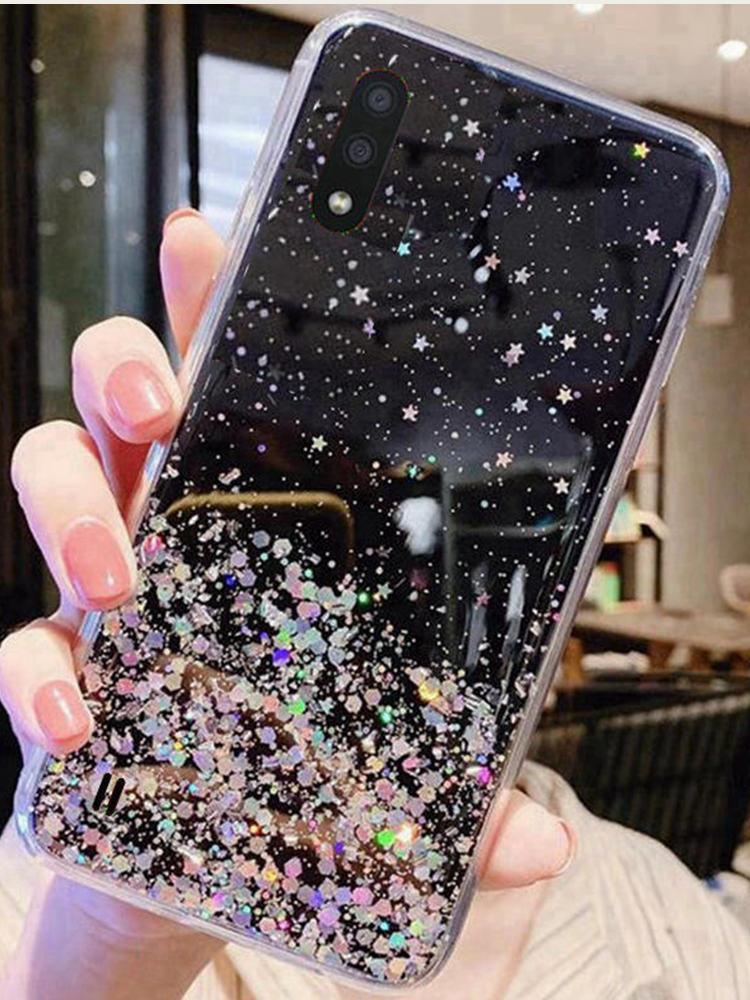 Для Samsung Galaxy A01 A 01 SM A015F A015G A015M Чехол с блестками Мягкая задняя крышка Для Samsung Galaxy A015F/DS A015M/DS чехлы