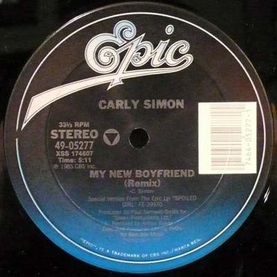 12-дюймовая пластинка CARLY SIMON - My New Boyfriend 4905277 Epic 1985 США Танцевальная и электронная музыка Б/у