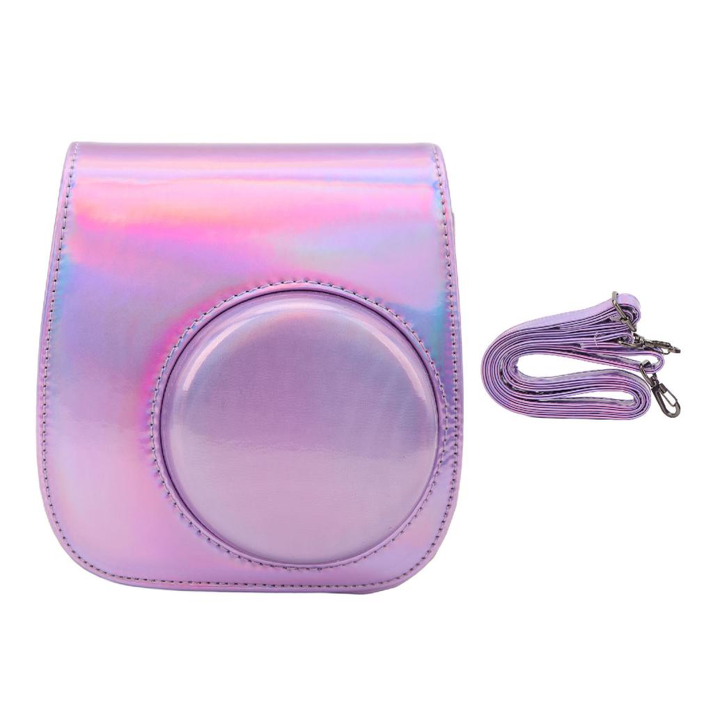 Цветная сумка-чехол для камеры из ПУ кожи со съемным регулируемым плечевым ремнем для Fujifilm Mini 11