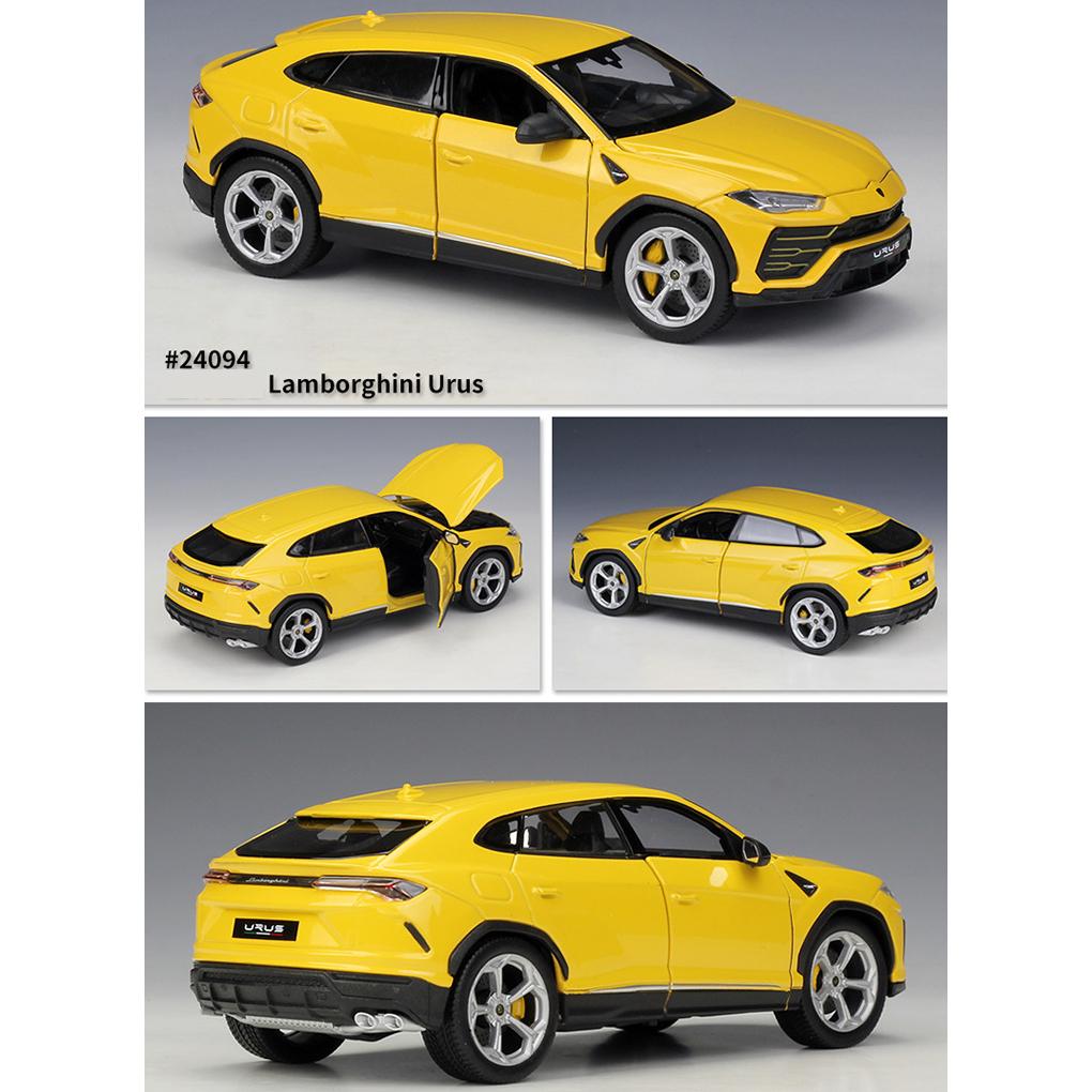 Масштаб 1/24 Welly Lamborghini URUS, модель автомобиля из сплава, литье под давлением, металлические игрушечные автомобили, модель автомобиля, коллекция высокой имитации, детские подарки