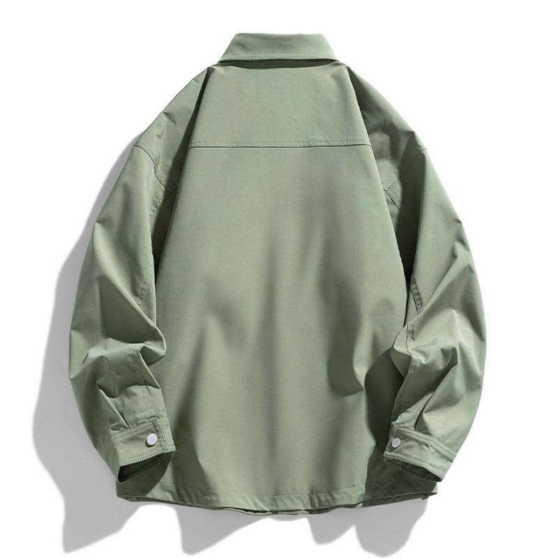 Мужская ветрозащитная рубашка с капюшоном Senior Sense, куртка для пар, весна-осень, простое свободное верхнее пальто