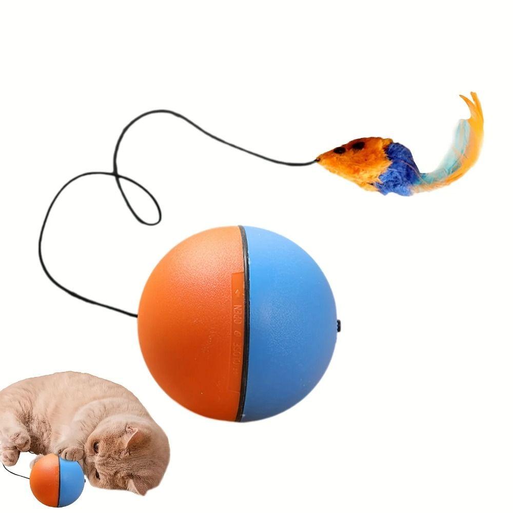 АБС Автоматический Электрический Кот Интерактивный Имитация Хвоста Автоматический Катящийся Шар Движущийся Многофункциональный Кот Игрушки-Мячи