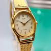 [USED] SEIKO ALBA Oval Gold Quartz Women's Watch 1192