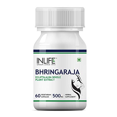 Экстракт Брингараджа (60 кап, 500 мг), Bhringraja Extract, INLIFE