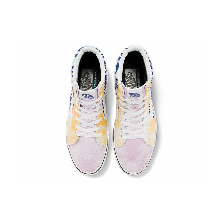 Vans Sk8 Pastel Tie Dye Comfycush High Top Skate Shoes Women Sneakers White Blue VN0A7TNOB1Y