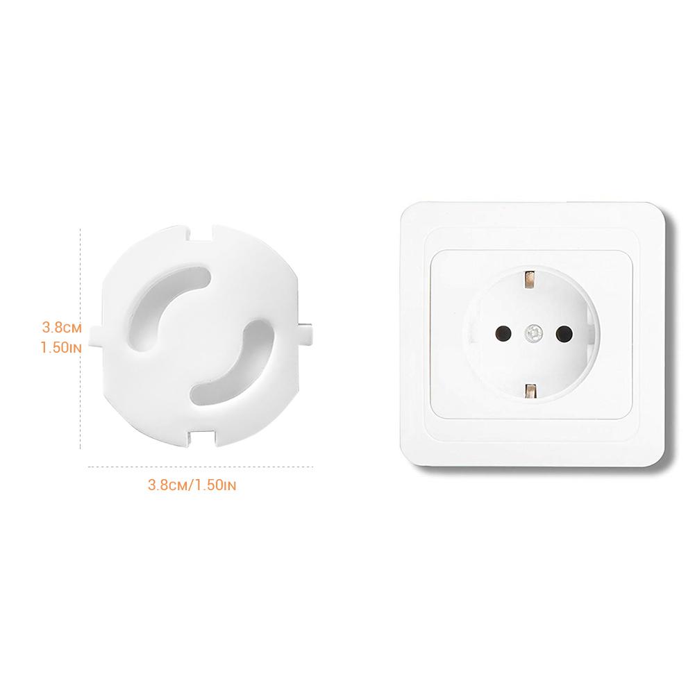 20Pcs Power Socket Outlet Protective Covers Safety Electrical Power Socket Wall Cover Protectors