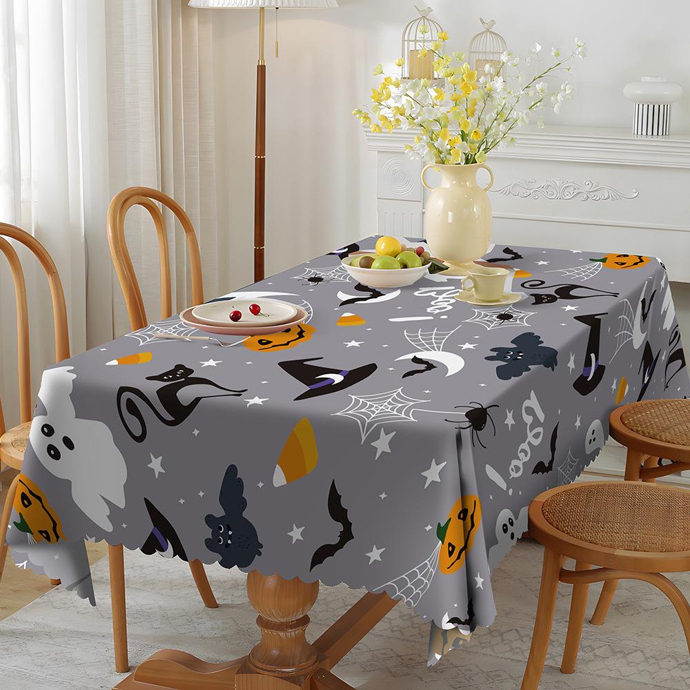 Скатерть 1шт водонепроницаемая и жиростойкая обеденная столовая обитая полиэфирной тканью