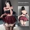 Сексуальная студенческая форма Соблазнительное нижнее белье Ролевые игры Эротическая ночная одежда Юбка мини JK Косплей костюм Каваи школьная форма