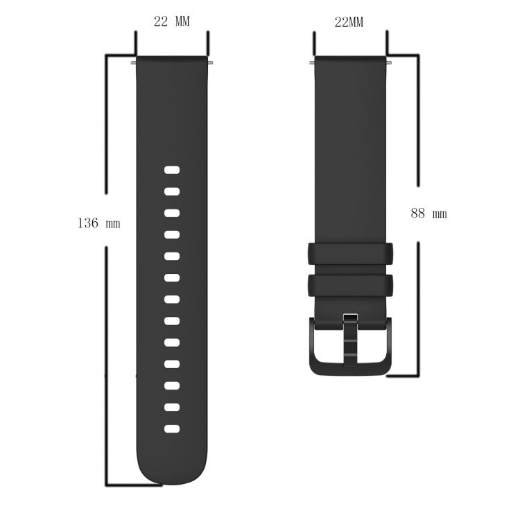 Для Amazfit GTR 2e 22 мм Однотонный Мягкий Силиконовый Ремешок для Часов