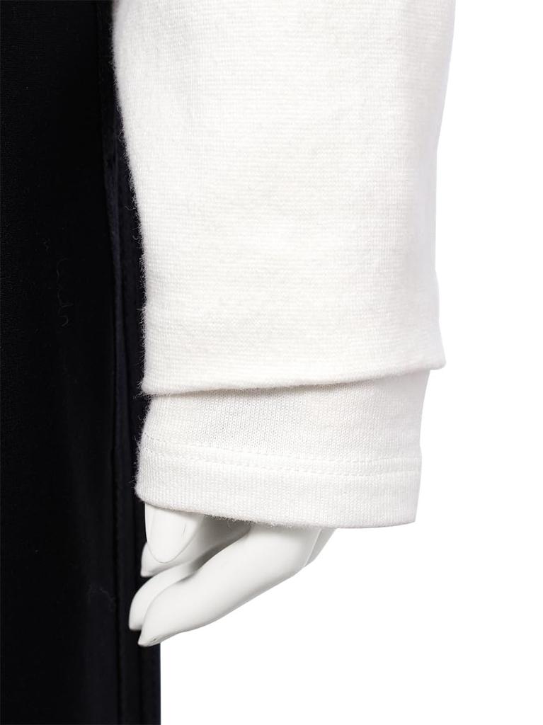 Deep layered cut and sew MWCT251028 WHT [Miesloe] V-neck Women's