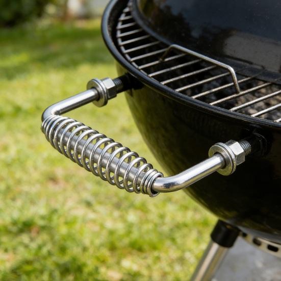 Стальная Пружинная Ручка для BBQ-Грилей Заменяемая Рукоятка на Болтах с Крепежом 5-3/8"
