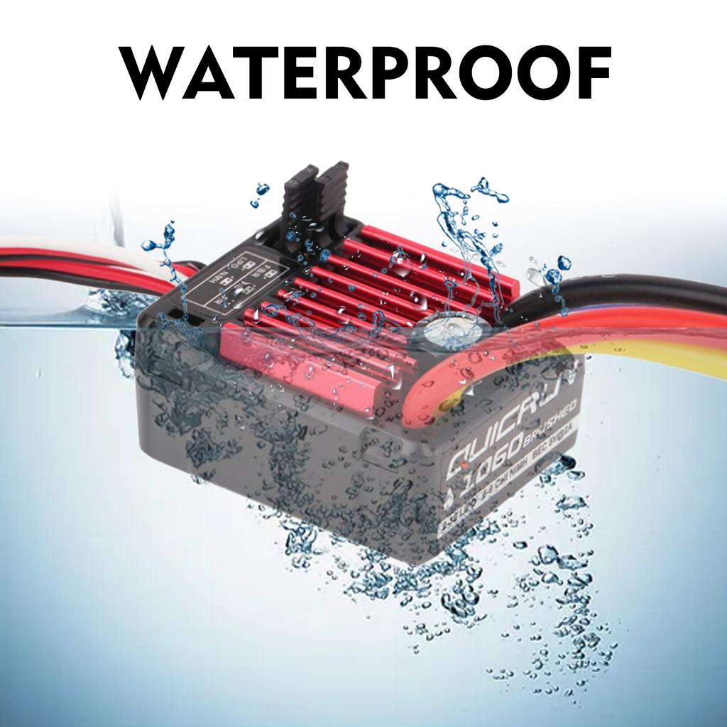 HobbyWing QuicRun 1060 60A Brushed Electronic Speed Controller ESC for 1/10 RC Car