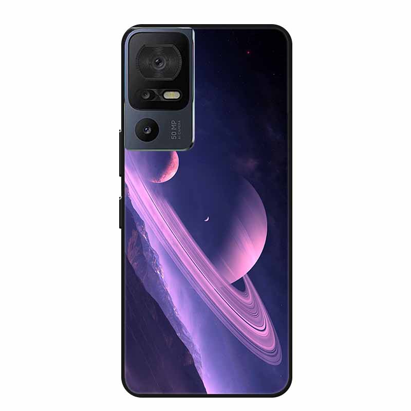 Чехол для телефона TCL 40 SE 40SE Coque Черный Силиконовый Мягкий Задний Чехол-Крышка Для TCL 40 SE Чехол Funda Для TCL40SE Capa 6.75" Оболочка