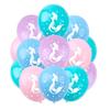 Paper Mermaid Party Decor Ocean Animal Birthday Banner Cake Topper Balloon Set
