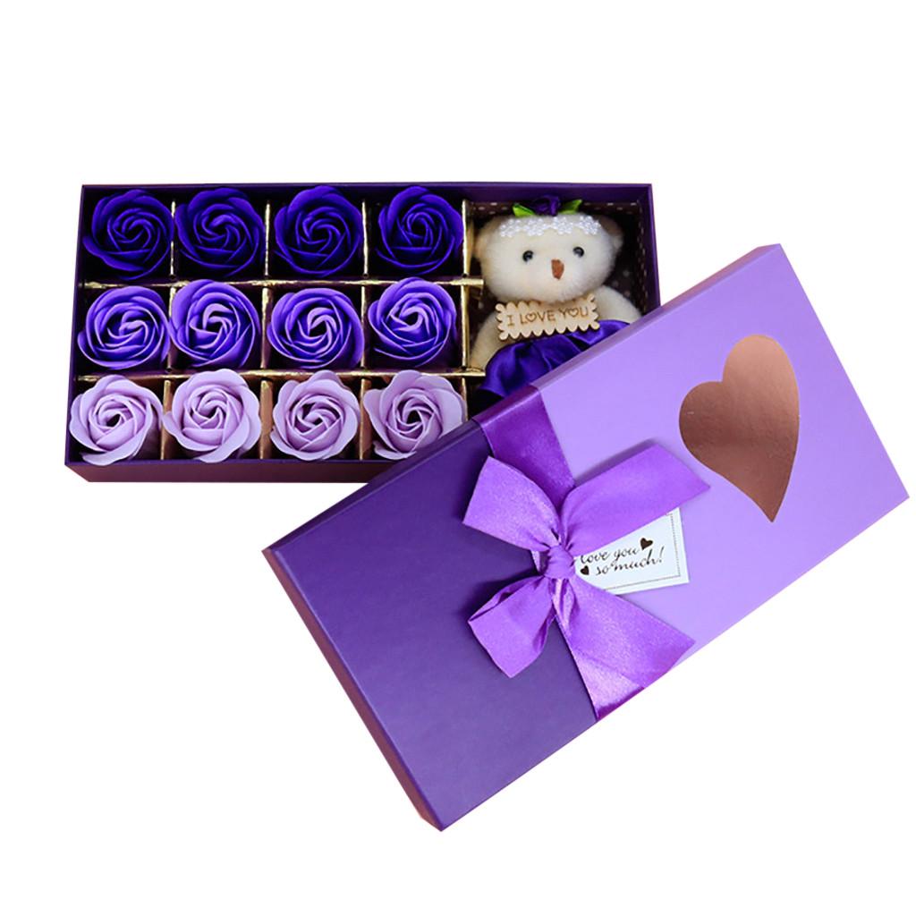 День святого Валентина 12 шт. ароматическое мыло цветок подарок коробка букет букет фестиваль подарок