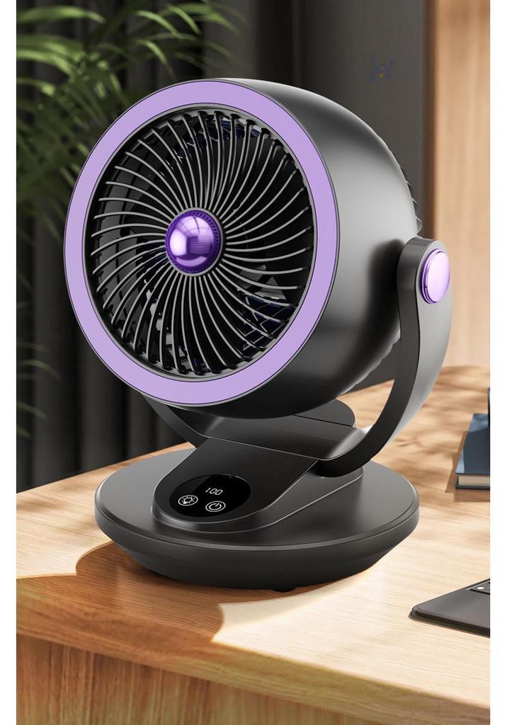 High-Power Silent Desktop Fan for Dorms and Offices